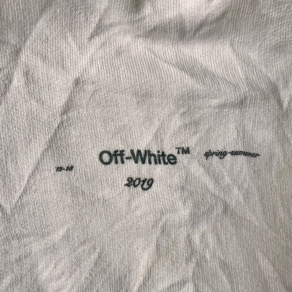 Off-White 2019 Spring -summer Diag Print Multicolor Zip Up Hoodie  Men’s Size XS - Picture 4 of 13